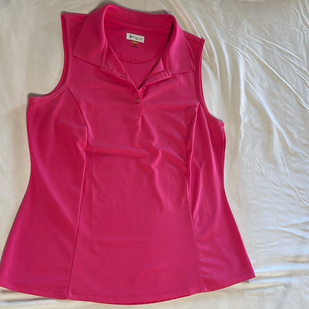 Women’s Greg Norman golf top sleeveless hot pink size large